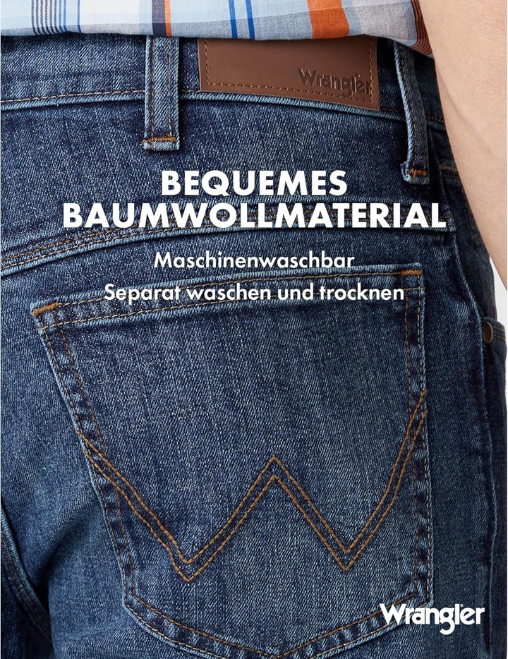 Wrangler Herren Authentic Regular Jeans 33W / 34L Blau (Authentic Blue), 33W / 34L Blau (Authentic B