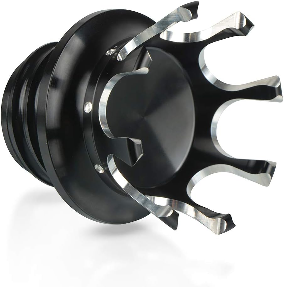 Motorrad Tankdeckel Kraftstofftank Öldeckel Crown Style für Harley Sportster XL 1200 883 48 Dyna Tou