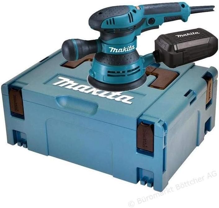 Makita BO5041J Exzenterschleifer 125 mm im MAKPAC, Blau, Silber Single