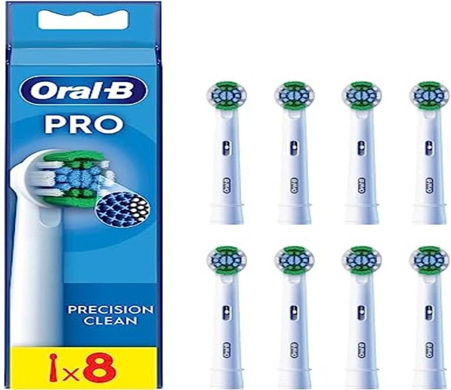 Oral-B Pro Precision Clean Aufsteckbürsten für elektrische Zahnbürste, 8 Stück Packung mit 8 Einheit