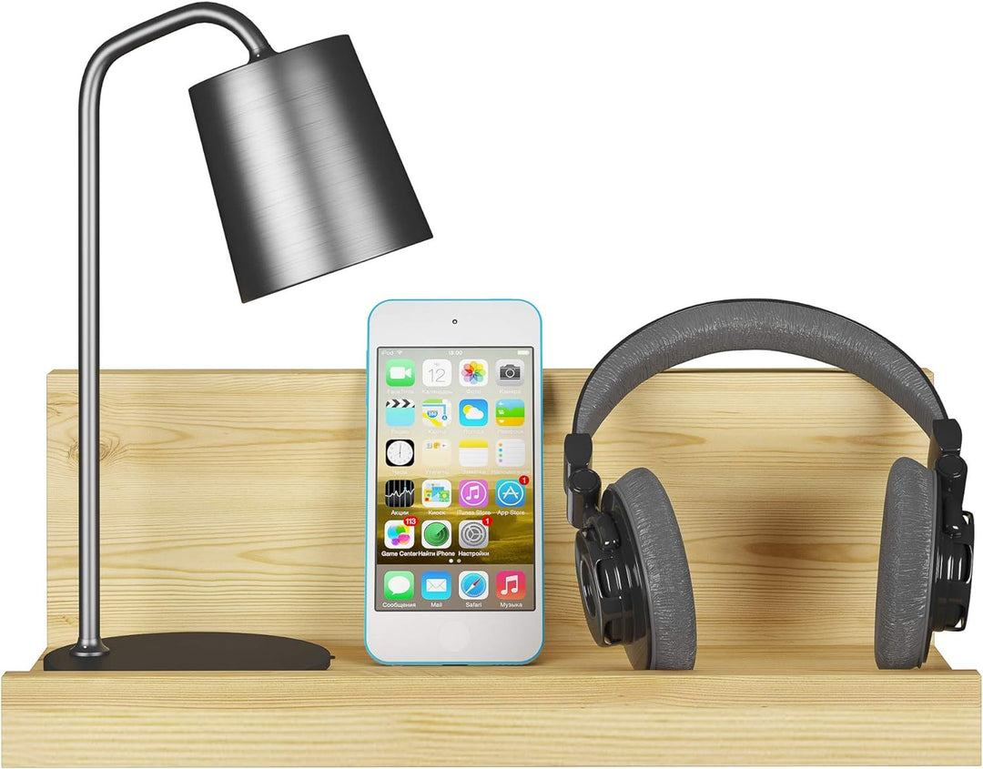 Handy-Ablage Ablagebrett Kiefer Massivholz oder weiss Bettablage V-90.82-14, Holzart/Holzfarbe:Kiefe