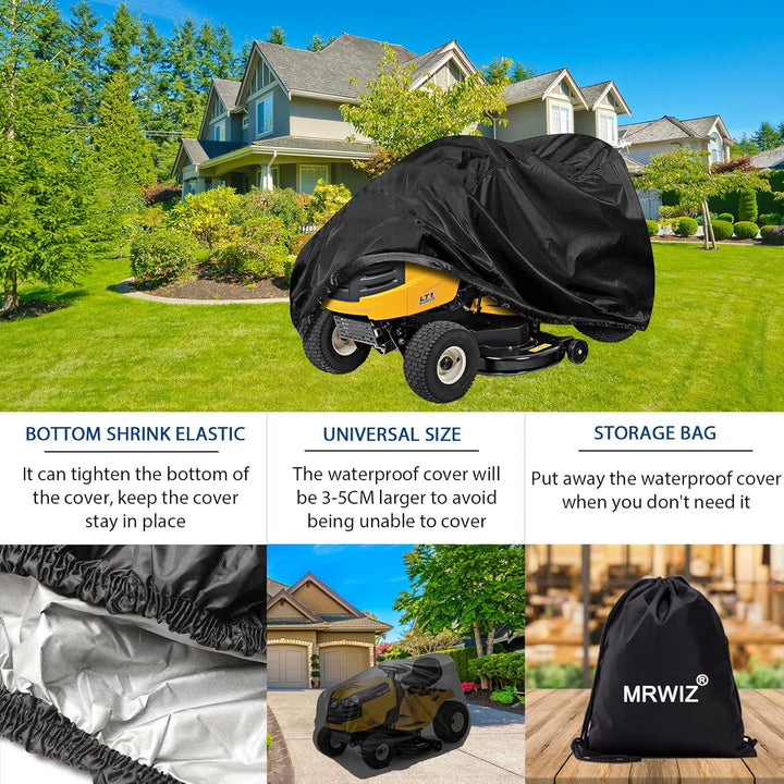 Rasentraktor abdeckplane, Rasenmäher abdeckung, Universal, Wetterfestes, UV-beständiges, Strapazierf