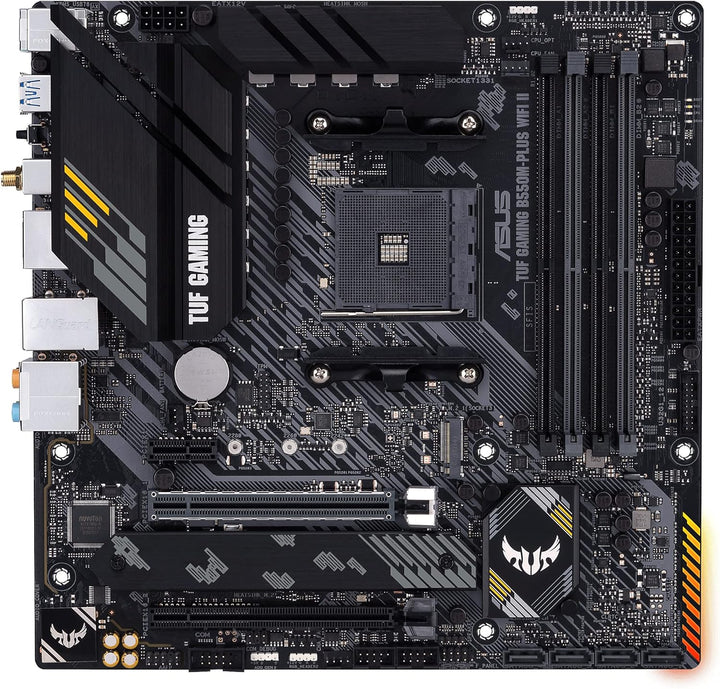 ASUS TUF Gaming B550M-PLUS WiFi II Mainboard Sockel Ryzen AM4 (AMD B550, mATX, PCIe 4.0, dual M.2, W