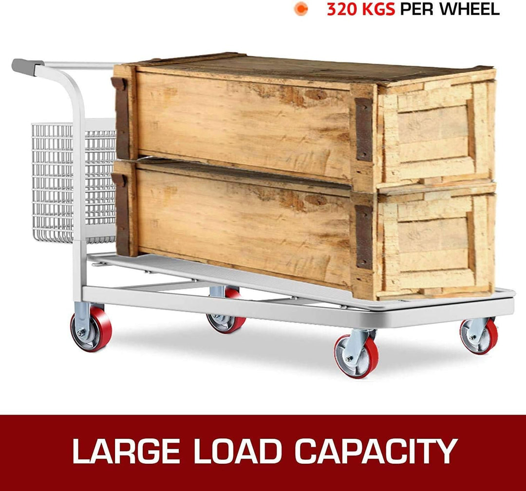 GBL - 4 Möbelrollen 150mm 1280KG Transportrollen Werkbank Lenkrollen ohne Bremse Schwerlastrollen Ro