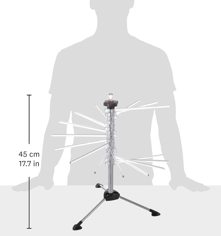 Marcato Tacapasta Nudeltrockner Höhe 47cm zusammenfaltbar Blau, Blau