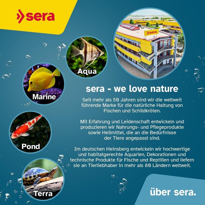 sera Vipan Nature 21 L (4 kg) - Hauptfutter mit 4% Insektenmehl und prebiotischer Wirkung, Flockenfu