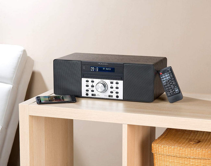 VR-Radio Radio CD: Digitalradio mit DAB+, FM, Bluetooth, CD, Audio-Player, USB-Port, 60 W (DAB Radio
