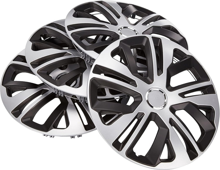 Cora Alulook Raven Mix 41445 Radzierblenden, 15 Zoll, 4 Stück im Set, 15 Zoll