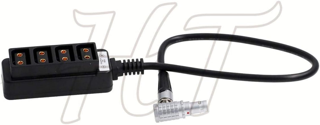 HangTon Right Angle 0B 2 Pin D-Tap 4 Port Outlet Power Splitter Adapter 24 Zoll für ARRI Alexa RED D