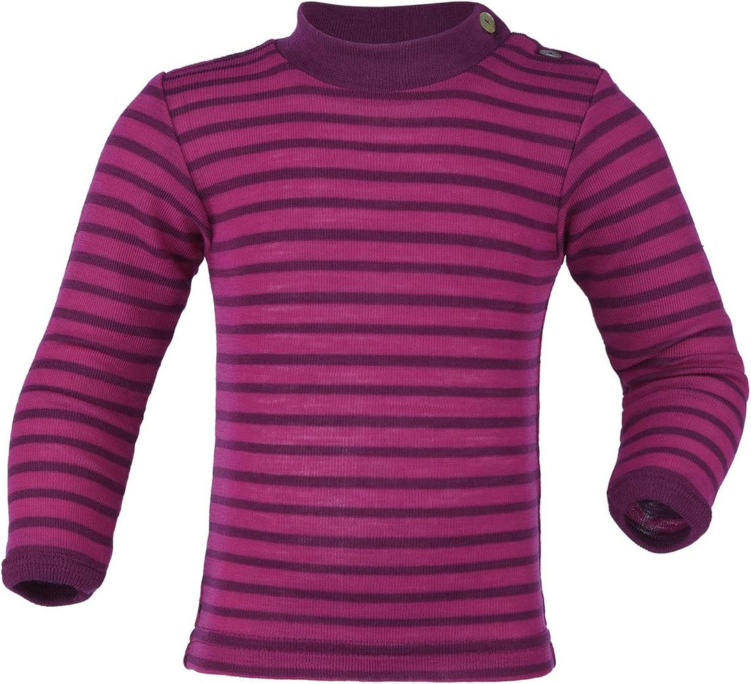 Engel Baby Pulli, Wolle Seide, Natur, Gr. 62/68-110/116, 2 Farben 98-104 Himbeere/Orchidee, 98-104 H