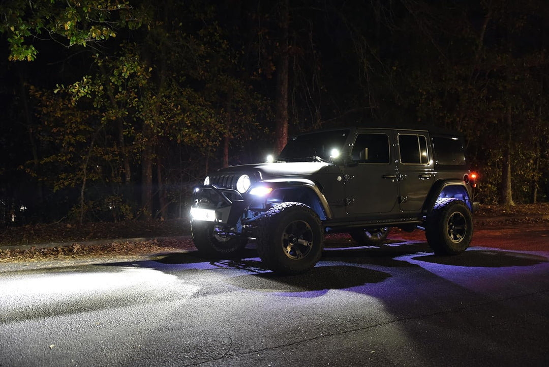 HELLA LED Scheinwerfer Black Magic Cube Kit 3.2" - 12/24V - 3000lm - 2 Stk Set quadratisch LED Zusat