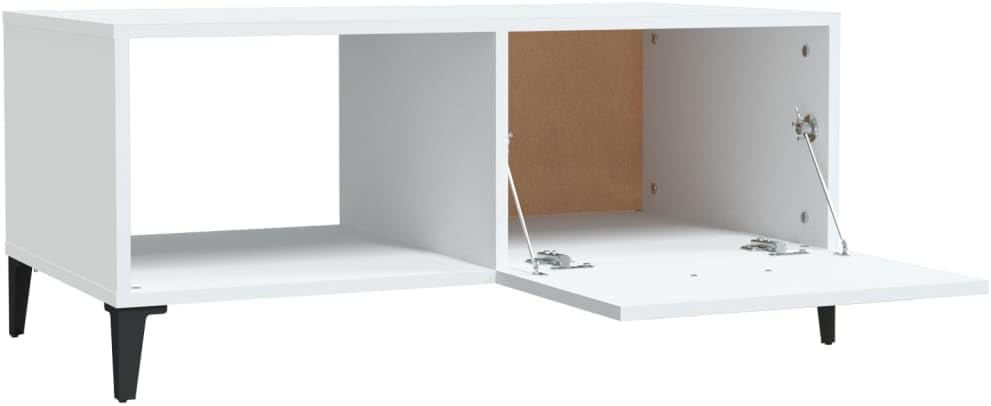 FIRBNUS Coutischtisch Modern Beistelltisch mit 2 FĂ€cher Telefontisch Wohnzimmertisch Stilvollen Desi