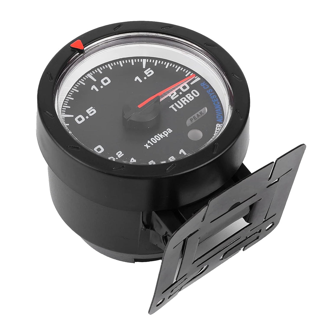60Mm Boost Gauge Led Turbo Ladedruckanzeige Universal 60mm LED Turbo Boost Meter Gauge Schwarz Shell