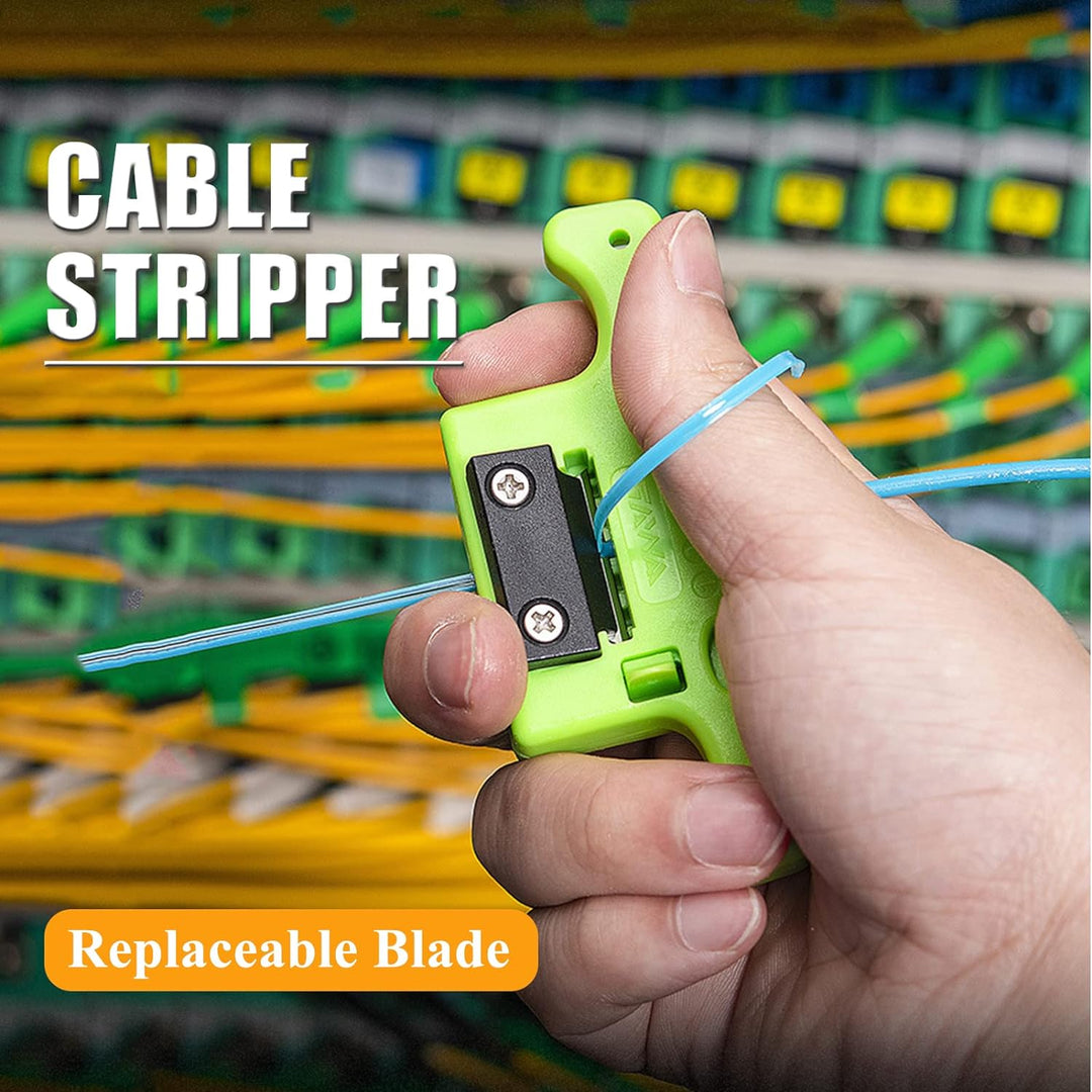 Abisolierer, Abisolierzange Mit Schlossdesign, Kabel Entmantler Geeignet für Lichtwellenleiter mit e