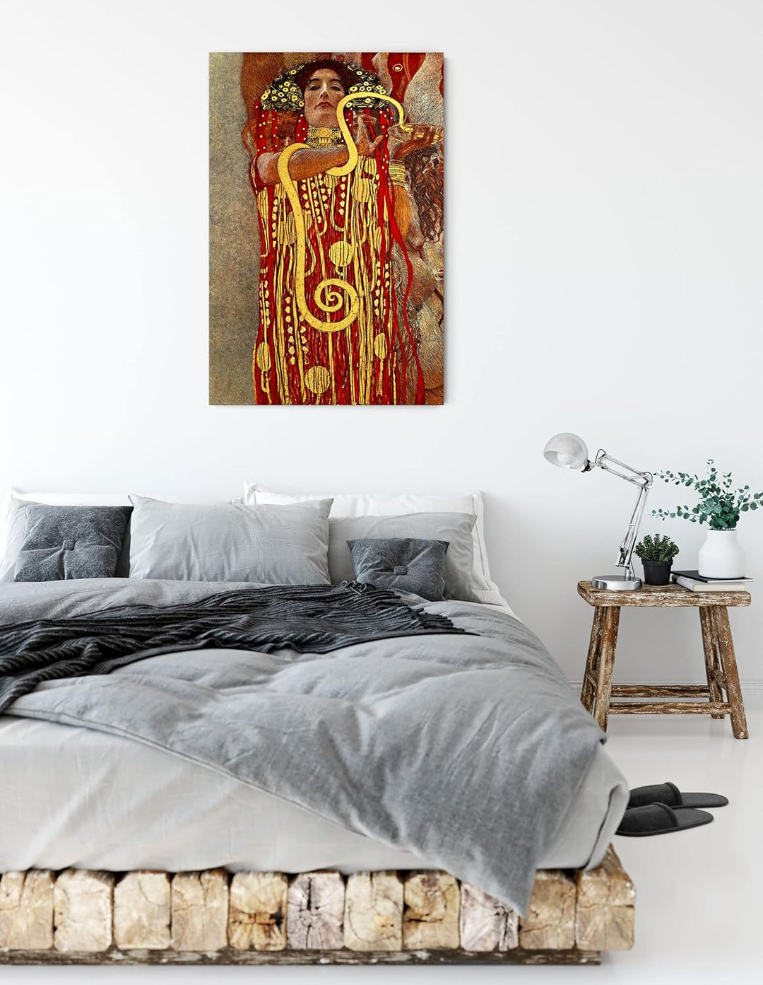 Generisch Gustav Klimt - Hygieia als Leinwandbild/Grösse: 100x70 cm/Wandbild/Kunstdruck/fertig bespa