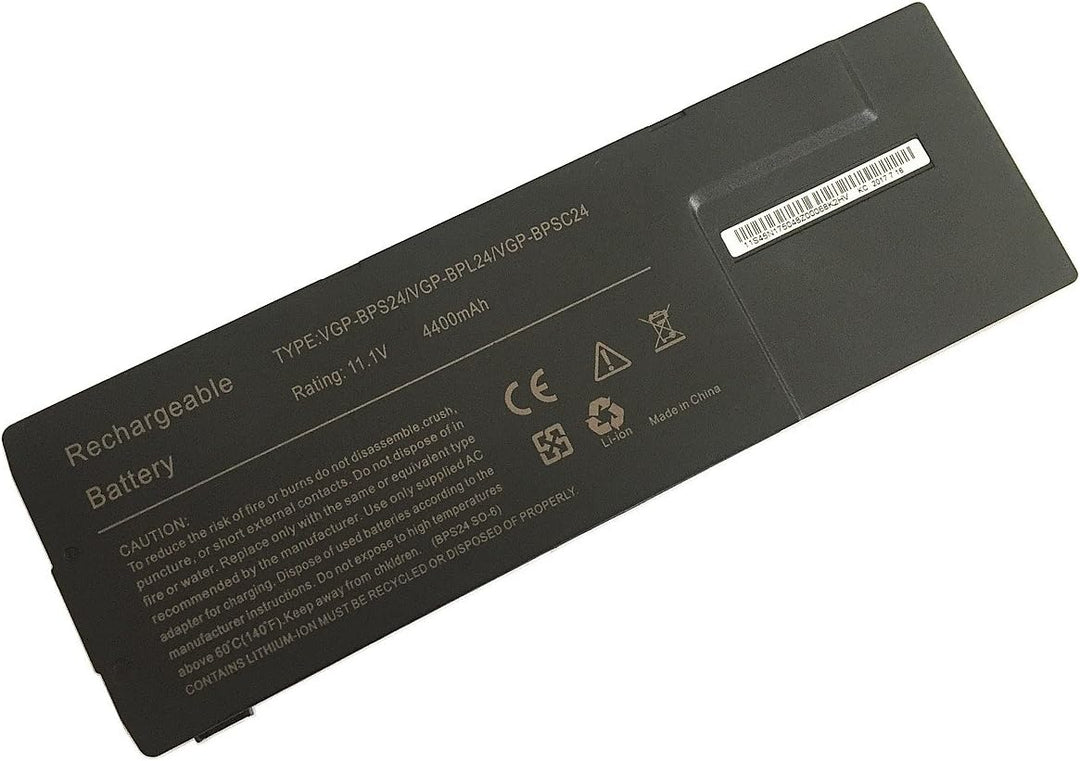 7XINbox 11.1V 4400mAh VGP-BPS24 VGP-BPL24 VGP-BPSC24 Ersatz Akku Batterie für Sony VAIO S/A, B, C, D