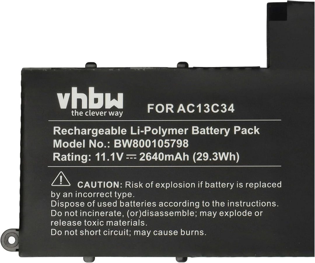 vhbw Akku kompatibel mit Acer Aspire V5-122P-0600, V5-122P-0607, V5-122P-0637, V5-122P-0643 Notebook
