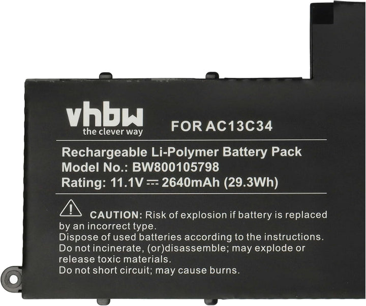 vhbw Akku kompatibel mit Acer Aspire V5-122P-0600, V5-122P-0607, V5-122P-0637, V5-122P-0643 Notebook