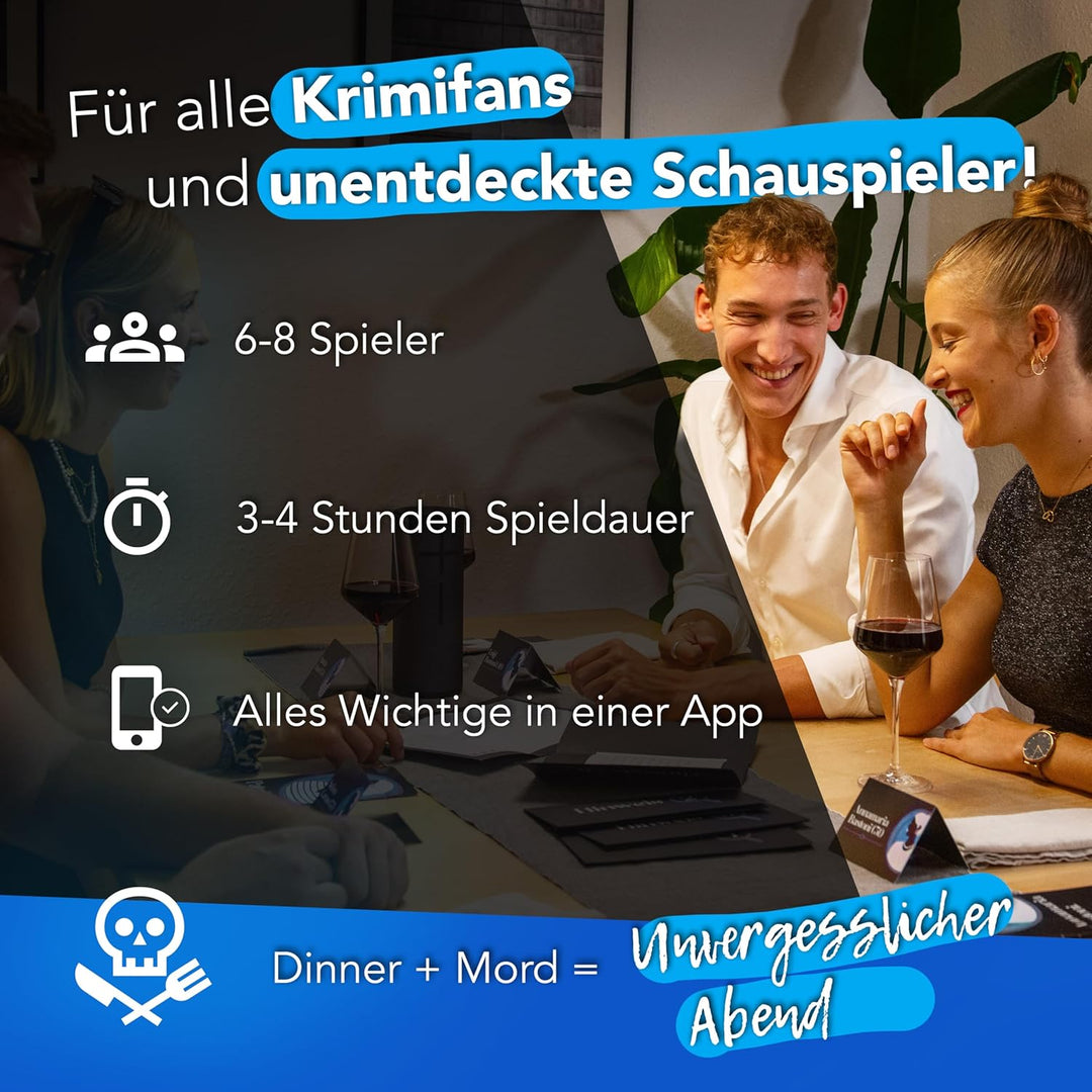CRIMECASES Krimidinner für 6-8 Spieler: Das letzte Konzert | Das schaurig-heitere Rockstar Krimi Din