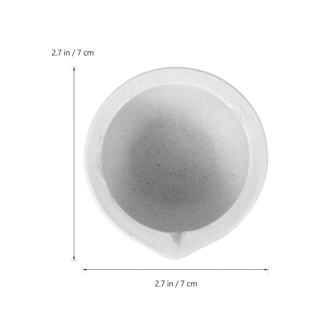 VILLCASE 2 Sets/4 Stück kleiner Porzellanmörser Stössel Set Keramik Kleine Kräuterschale Pesto Pulve