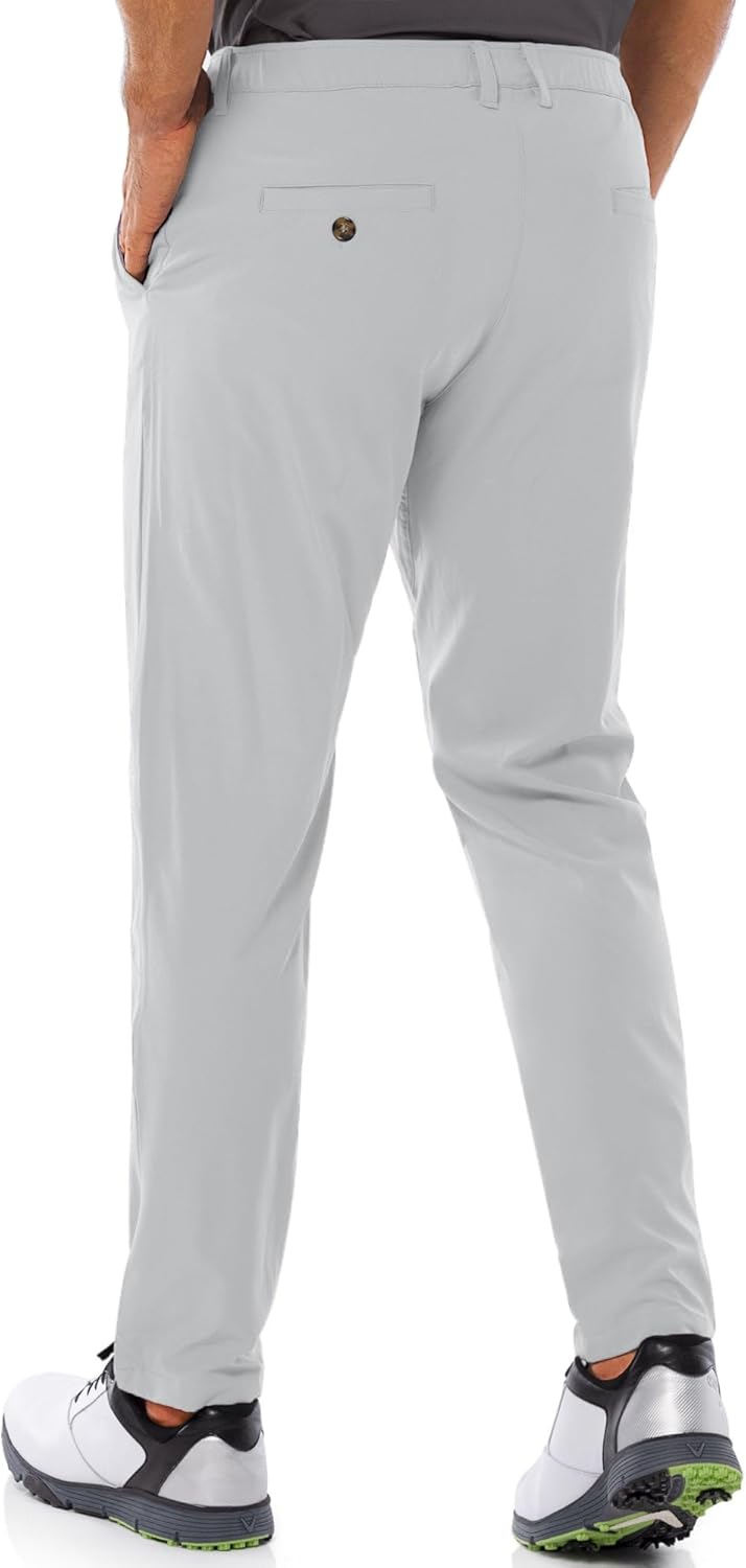 33,000ft Herren Golfhosen Atmungsaktive Stretch Hose für Männer Schnelltrockende Stretch Lange Golfh