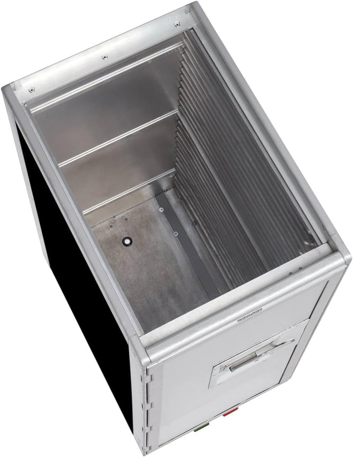 VanDeBord Bartrolley Uni Schwarz inkl. LED Fachboden, Barbrett & Fachboden aus Glas, Gebrauchter Tro