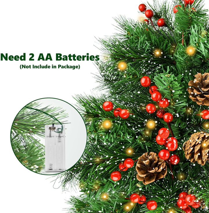 Bilivry Mini Weihnachtsbaum,50cm/1.64ft Mini Christmas Tree Decorations,LED-Weihnachtsbaum für Essti