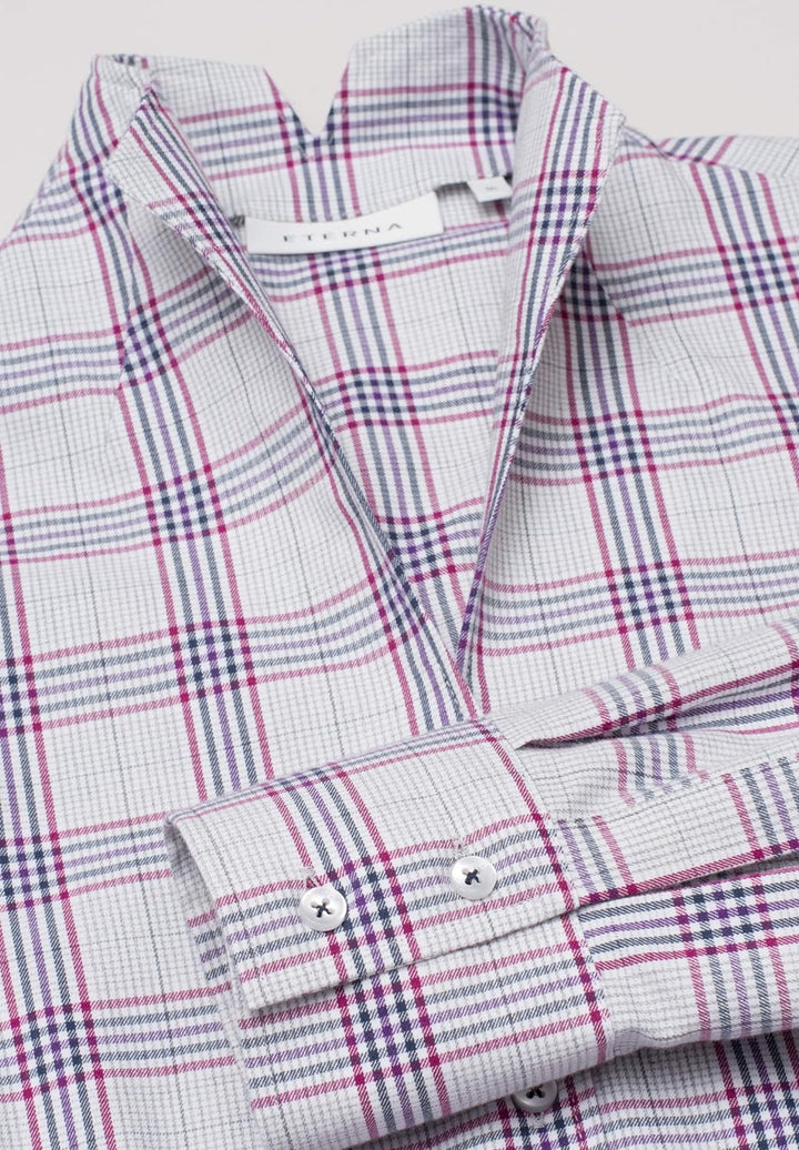 eterna Langarm Bluse MODERN Classic kariert