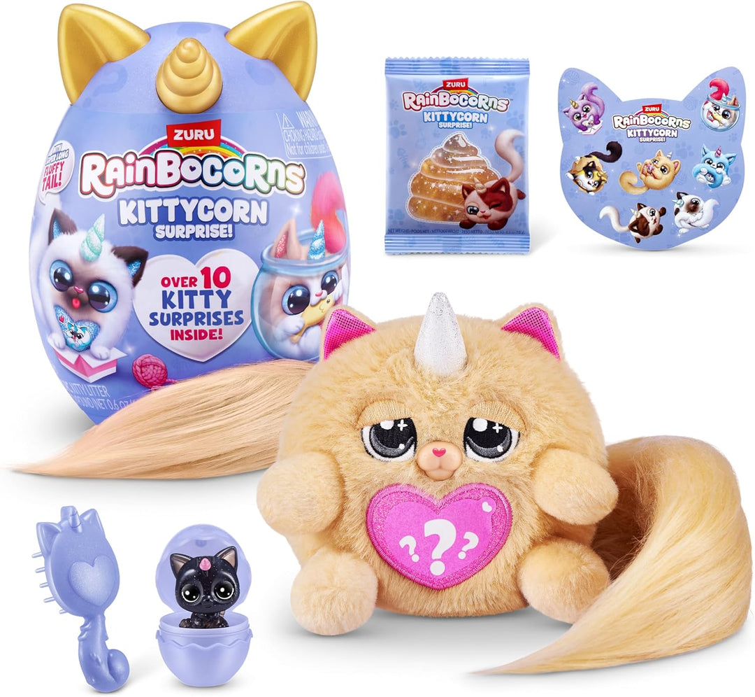 Rainbocorns 92104A, Persian, Small (21.5 cm), Kittycorn Surprise, Series 9, Cat, Persian