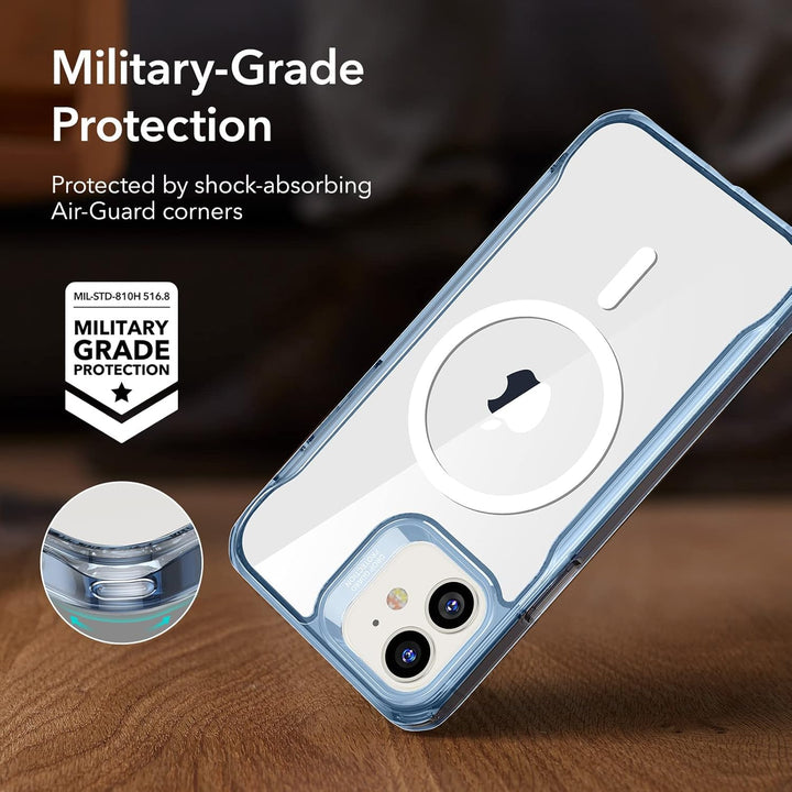 ESR für iPhone 12 Hülle und iPhone 12 Pro Hülle, Kompatibel mit MagSafe HaloLock, Hybrid Magnetische
