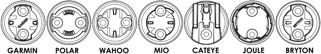 BarFly 4 Mini-Halterung für kleinere Computer schwarz Garmin, Wahoo, Polar, Bryton, Cateye