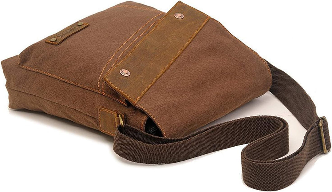 FANDARE Vintage Messenger Bag Umhängetasche Schultertasche Laptoprucksäcke Tasche Crossbody Bag Kuri