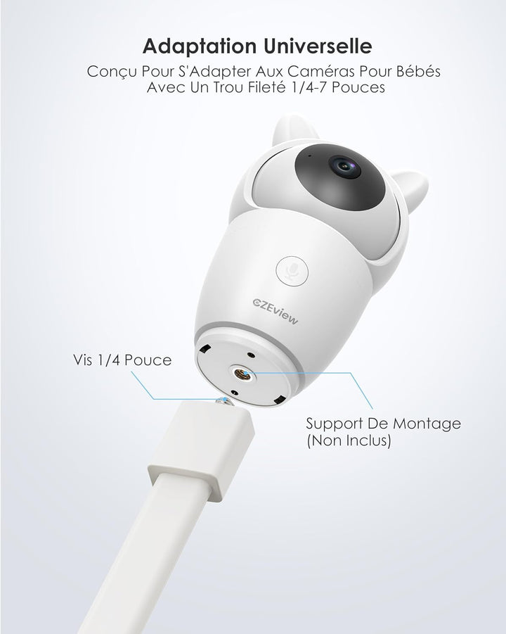 CZEview Babyphone Halterung Kamera Halterung Baby Kamera Handyhalter Kompatibel Baby Monitor, Video