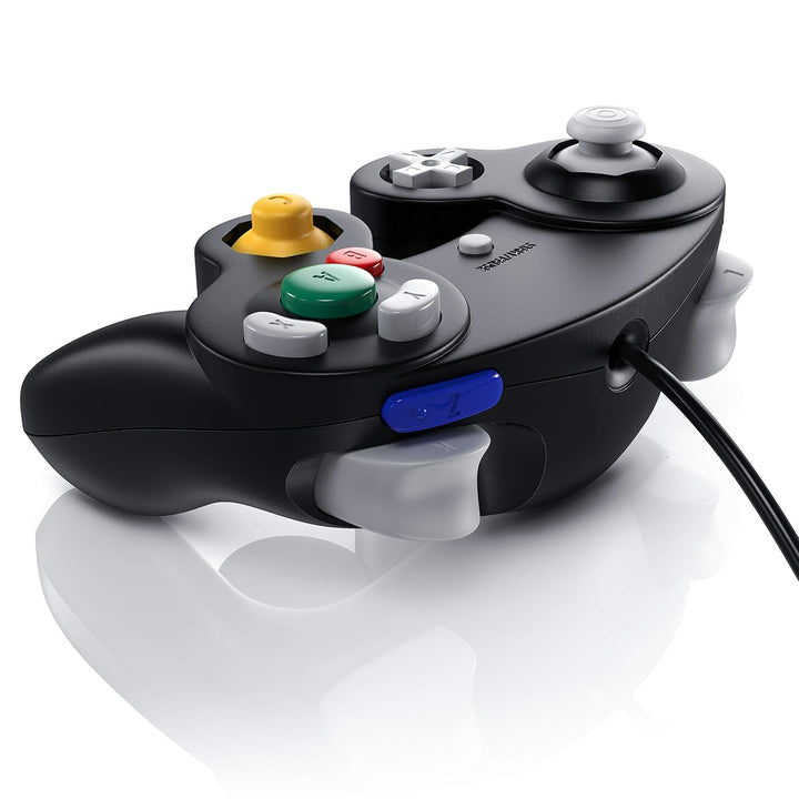 CSL - Nintendo GameCube Gamepad Controller - Nintendo Wii Wii U Gamepad - Vibrationseffekt - schwarz