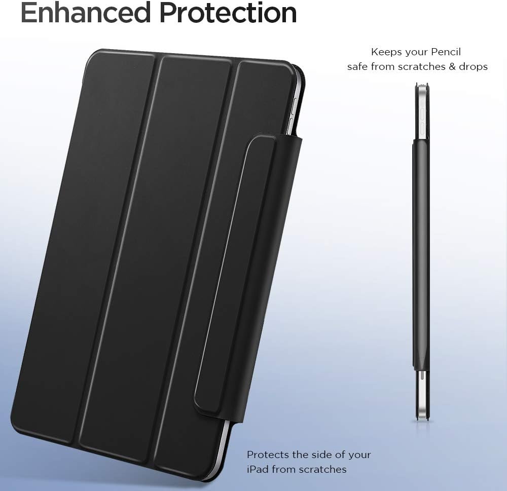 ESR für iPad Pro 12,9 Zoll Hülle 2022/2021/2020 (6./5./4. Generation), Starke Magnetbefestigung, Tri