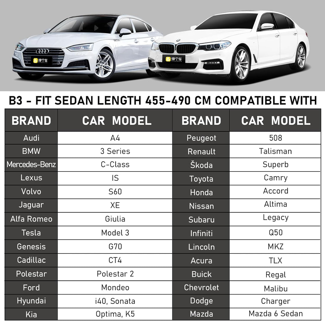 Favoto Autoabdeckung Auto Abdeckplane Wasserdicht Sonnenschutz - UV-Schutz Staubdicht Kratzfest Wind