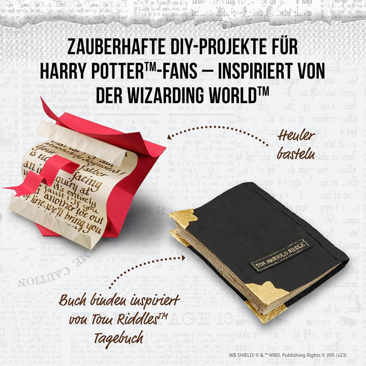 Kosmos 604639 Harry Potter Brief und Siegel, Papierschöpfrahmen, Original Hogwarts™-Wappen für Siege