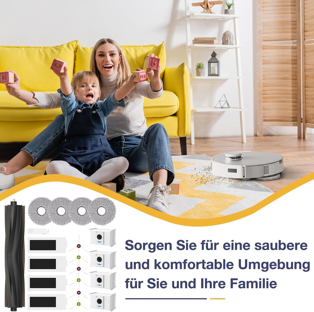 20 Stück Zubehör für Ecovacs Deebot T20 Omni / T20e Omni / T20 Max/ T20 Pro Saugroboter,1 Hauptbürst