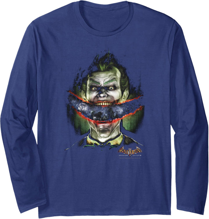 Batman: Arkham Asylum Joker Crazy Lips Langarmshirt