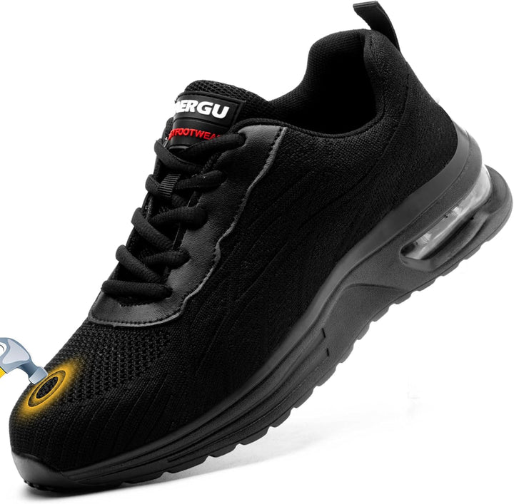 TAERGU Sicherheitsschuhe Herren-S1 Arbeitsschuhe Leicht SBP Stahlkappenschuhe Safety Shoes Einstichr
