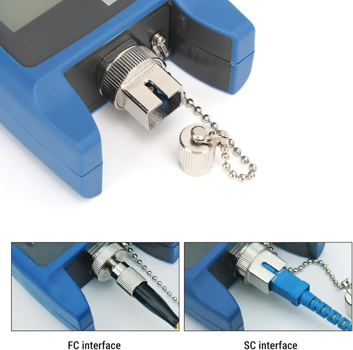 Glasfaser-Leistungsmesser, Optischer Leistungsmesser Glasfaserkabel-Tester, -70-+10dbm Optisches Eis