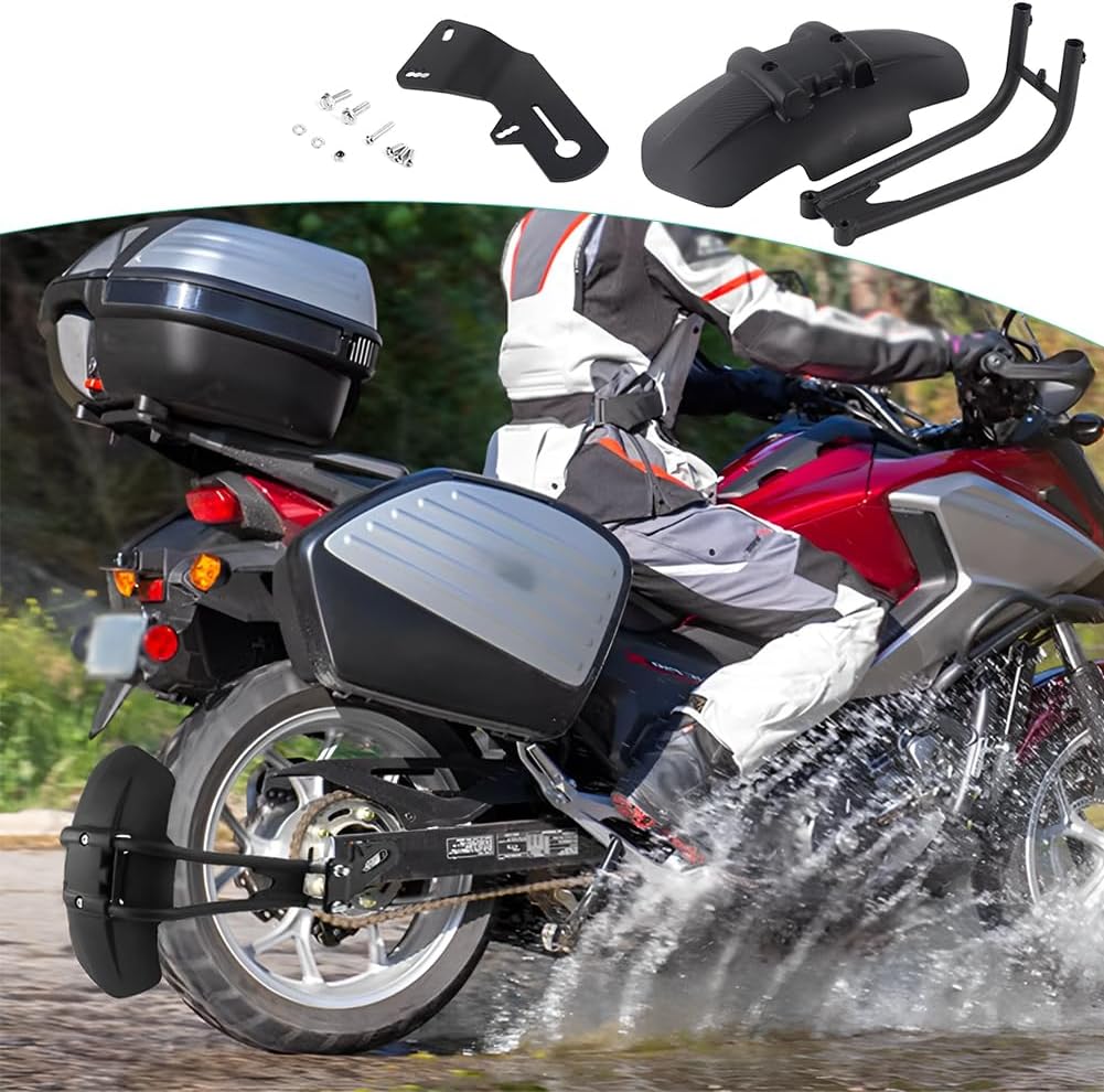 Motorrad Schutzblech, ABS Hinterrad Kotflügel Kotflügelschutz Dicker Auspuff Hitzeschild Abdeckung H