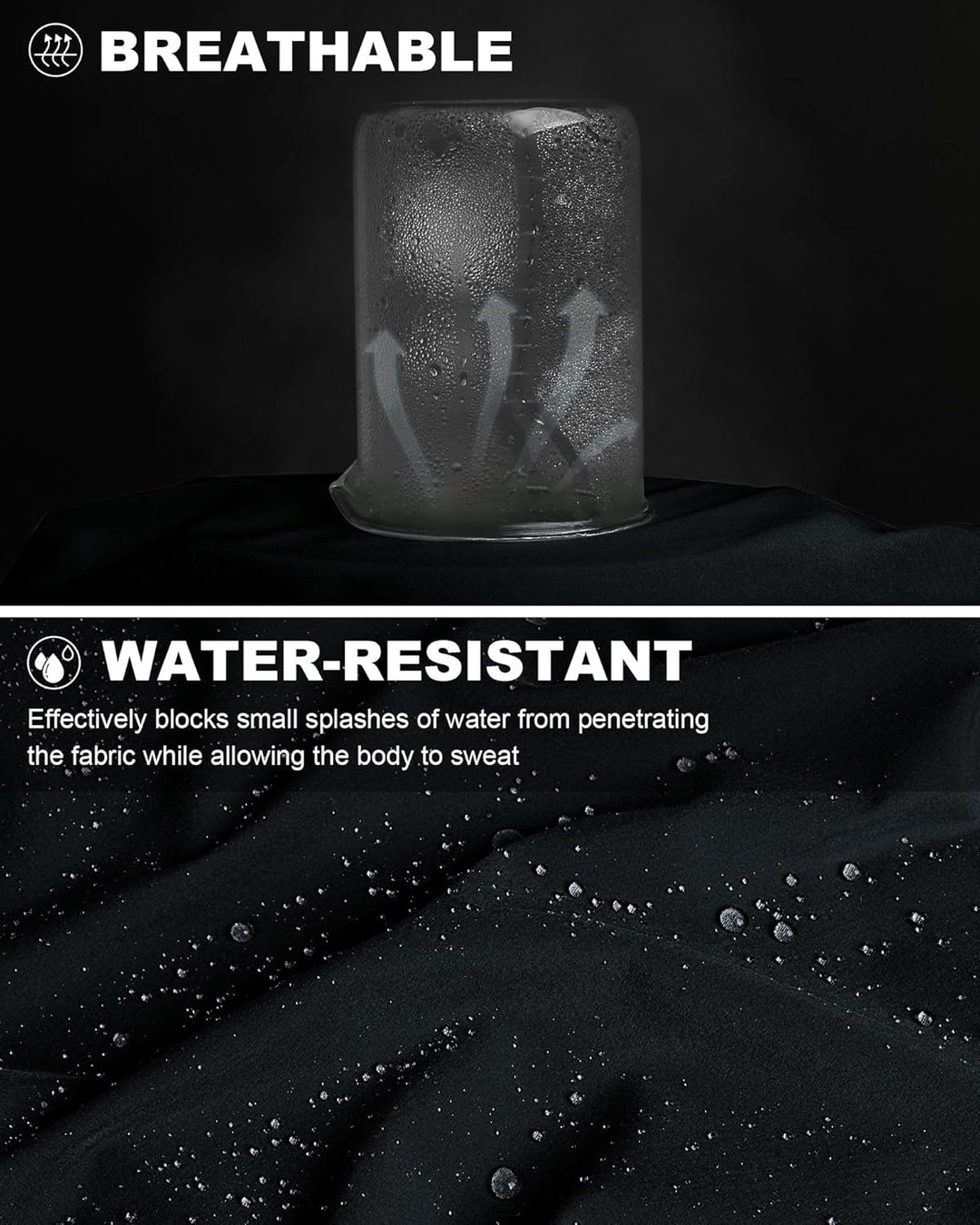 33,000ft Herren Golfhosen Atmungsaktive Stretch Hose für Männer Schnelltrockende Stretch Lange Golfh