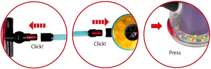 Eddy Toys Staubsauger Kinder, Schwarz, S