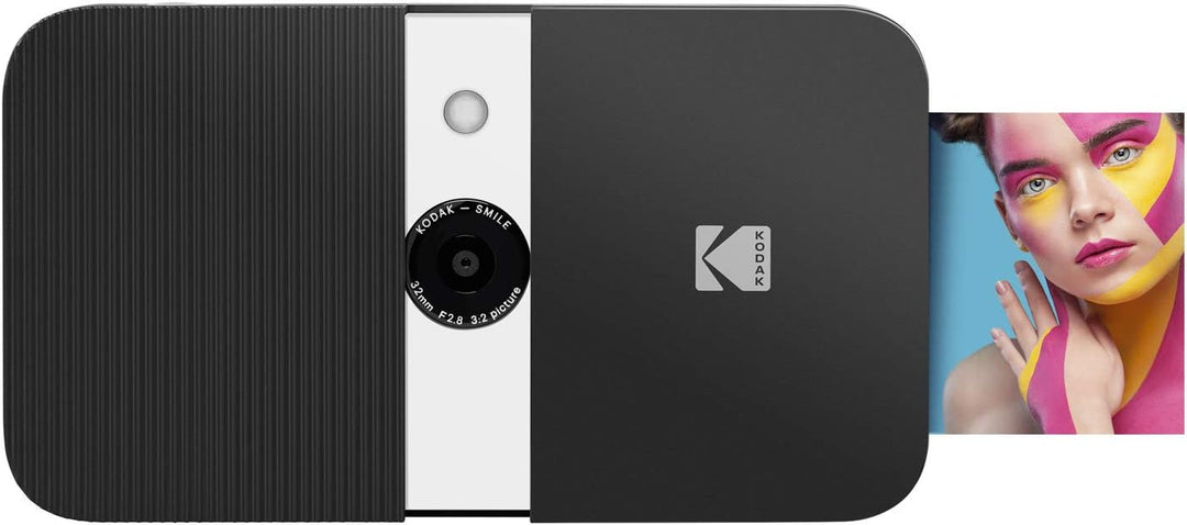 KODAK Smile Digital Sofortbildkamera mit 2x3 ZINK Drucker - HD-Qualität - 10MP, LCD Display, Micro S