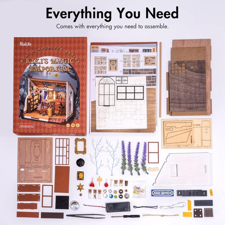 Rolife Mystische Archive Serie DIY Puppenhaus Zimmer Dekoration fĂŒr Teenager MĂ€dchen Jungen Frauen D
