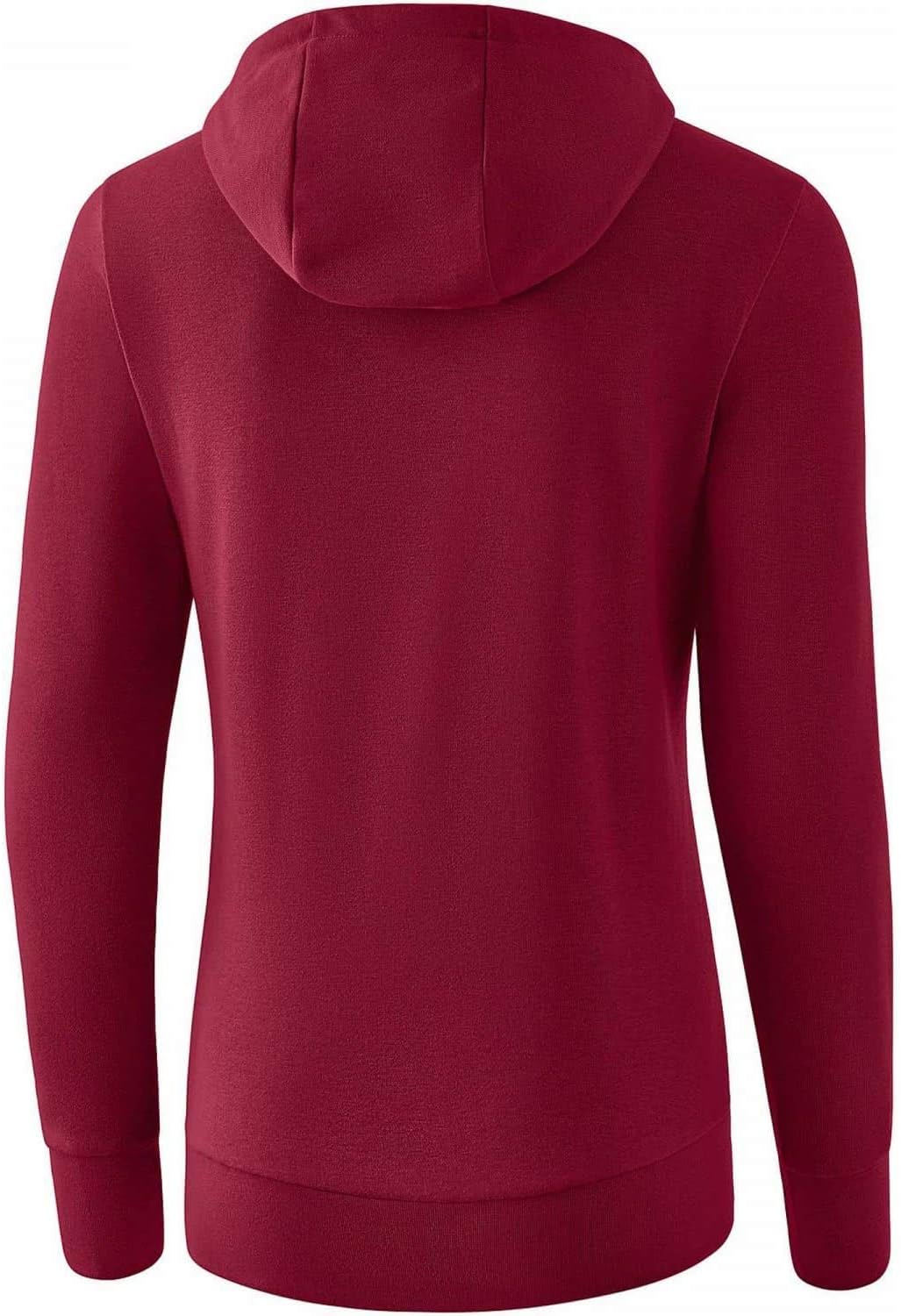Erima Damen Basic Kapuzensweat Jacke 34 Bordeaux, 34 Bordeaux