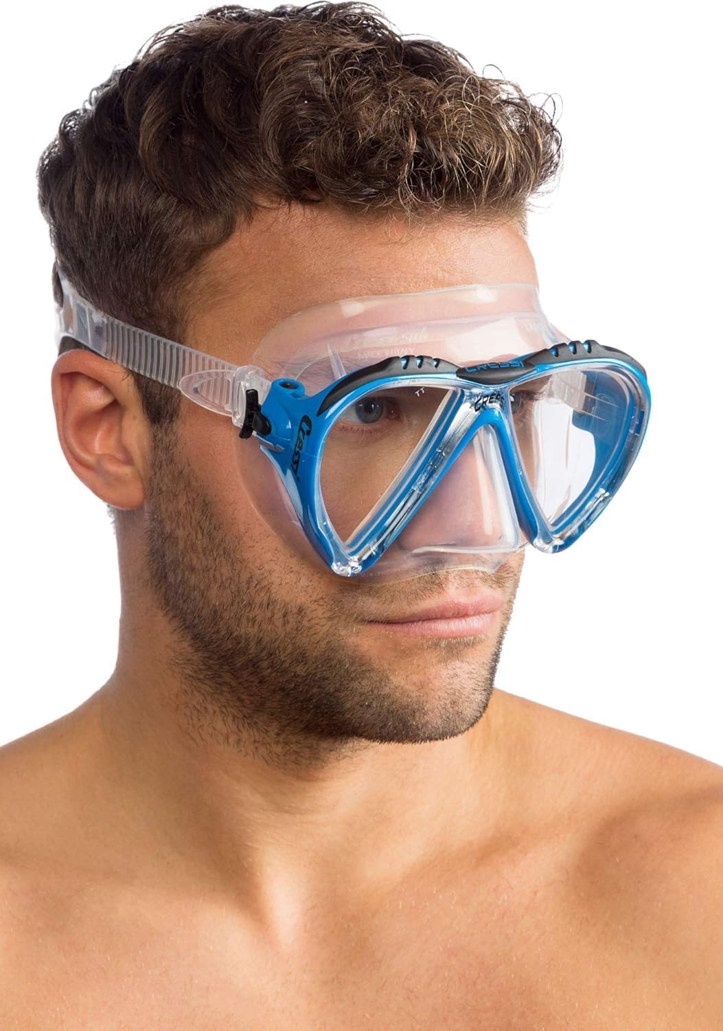 Cressi Tauchmaske Lince Low Volume Made In Italy Gelb, Gelb