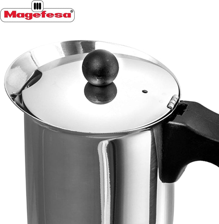 M GENOVA MAGEFESA Kaffeekanne Edelstahl 6 TAZAS Chrom, 6 TAZAS Chrom