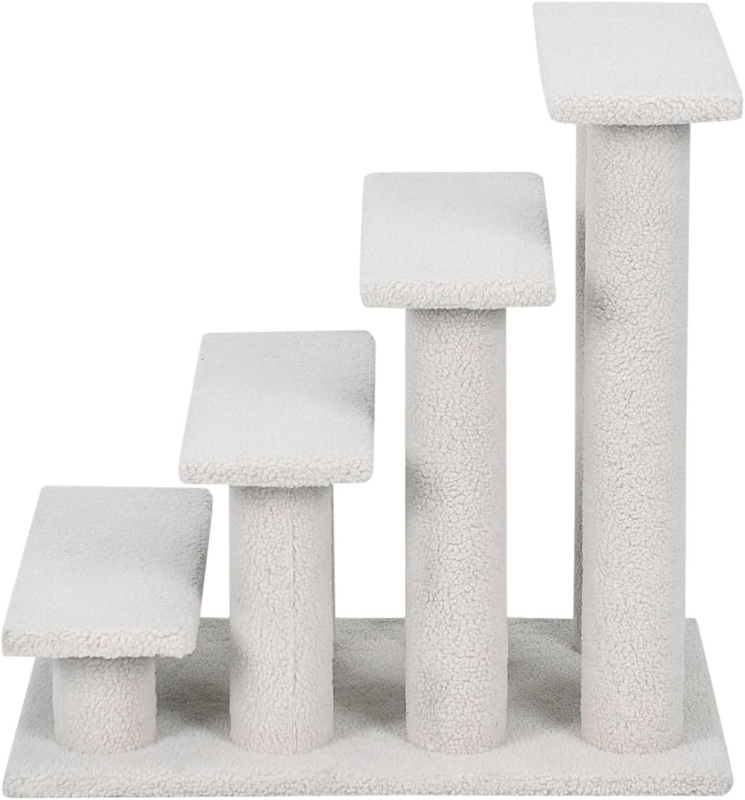 COSTWAY Tiertreppe Katzentreppe, Kletterbaum Katzenbaum, Treppe für Katze bis 25 kg, Haustiertreppe